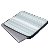 Eisblaustreifen Laptopschutzhülle (Vorne Knopf)