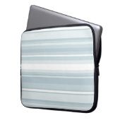 Eisblaustreifen Laptopschutzhülle (Vorderseite Links)