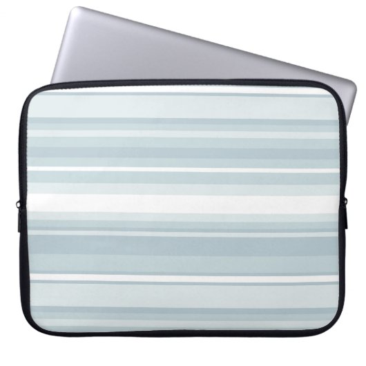 Eisblaustreifen Laptopschutzhülle (Vorderseite)