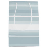 Eisblaustreifen Mittlere Geschenktüte (Vorderseite)