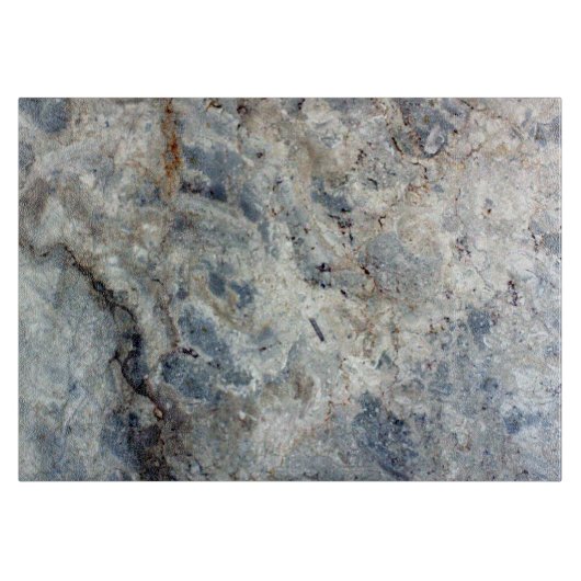 Eisblauweißes Marmorsteinende Schneidebrett (Vorderseite)