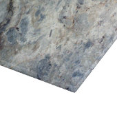 Eisblauweißes Marmorsteinende Schneidebrett (Ecke)