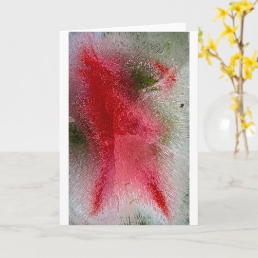 Eisblüten, Karte (Gelbe Blume)