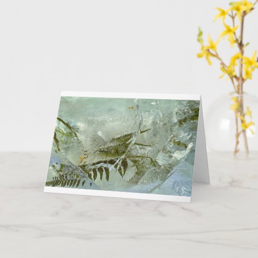 Eisblüten, Karte (Gelbe Blume)