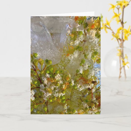Eisblüten, Karte (Gelbe Blume)