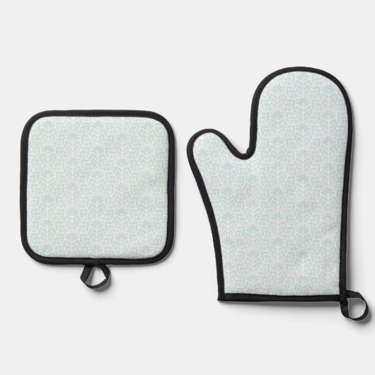 Eisbögen Ofenhandschuh & Topflappen-Set (Vorderseite)