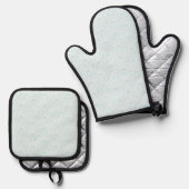 Eisbögen Ofenhandschuh & Topflappen-Set (Vorderseite/Rückseite)