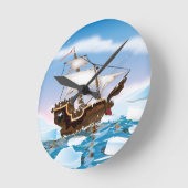 Eisbrecher Runde Wanduhr (Winkel)