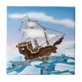 Eisbrecher-Schiff Fliese (Vorderseite)