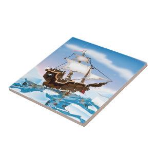 Eisbrecher-Schiff Fliese