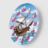 Eisbrecher-Schiff Große Wanduhr (Winkel)