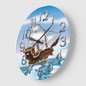 Eisbrecher-Schiff Große Wanduhr (Winkel)
