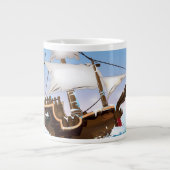 Eisbrecher-Schiff Jumbo-Tasse (Vorderseite)