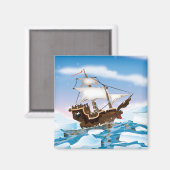 Eisbrecher-Schiff Magnet (Vorderseite/Rückseite)