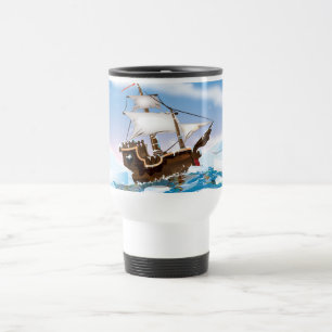 Eisbrecher-Schiff Reisebecher