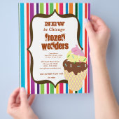 Eiscafé Flyer (Hand)