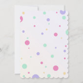 Eiscreme 1. Geburtstag Party Einladung (Rückseite)