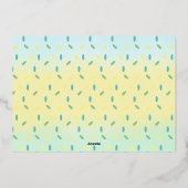 Eiscreme 2. Geburtstag Folieneinladung (Rückseite)