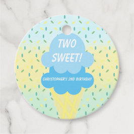 Eiscreme 2. Geburtstag Geschenkanhänger