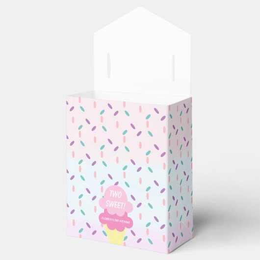 Eiscreme 2. Geburtstag Geschenkschachtel (Geöffnet)