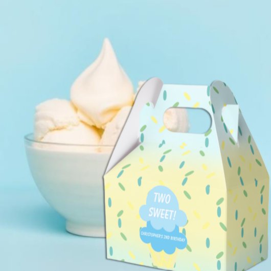 Eiscreme 2. Geburtstag Geschenkschachtel