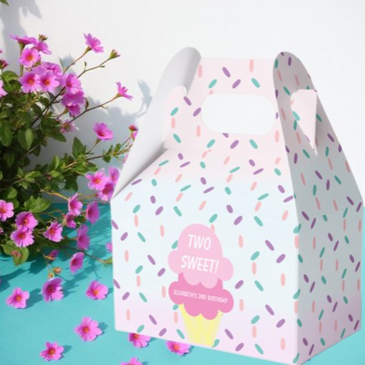 Eiscreme 2. Geburtstag Geschenkschachtel