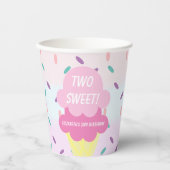 Eiscreme 2. Geburtstag Pappbecher (Vorderseite)