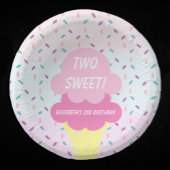 Eiscreme 2. Geburtstag Pappteller