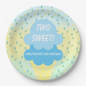 Eiscreme 2. Geburtstag Pappteller (Vorderseite)