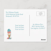 Eiscreme 4. Juli Party Postkarte (Rückseite)