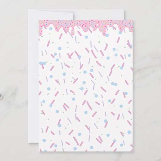 Eiscreme 5. Geburtstagsparty Einladung (Rückseite)