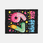 Eiscreme 67 Meme Lustig Six Seven Gen Alpha Slang Fleecedecke (Vorderseite (Horizontal))
