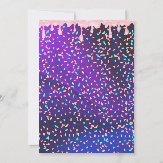 Eiscreme 6. Geburtstagsparty Einladung (Rückseite)