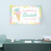 Eiscreme-Abschlussfeier Banner (Messeveranstaltung)