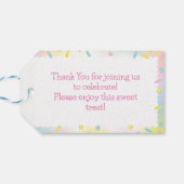 Eiscreme-Abschlussfeier Geschenkanhänger (Rückseite Horizontal)