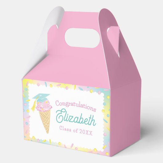 Eiscreme-Abschlussfeier Geschenkschachtel (Vorderseite)