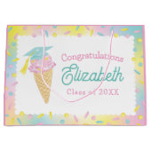 Eiscreme-Abschlussfeier Große Geschenktüte (Vorderseite)