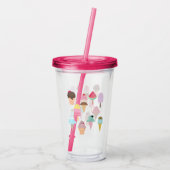 Eiscreme Acryltrinkbecher (Rückseite)