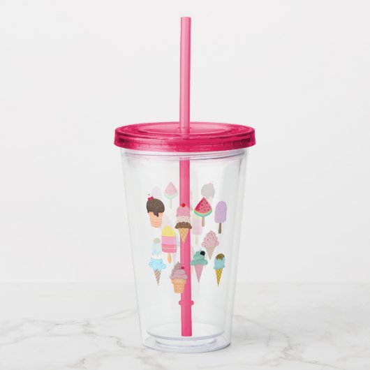 Eiscreme Acryltrinkbecher (Vorderseite)
