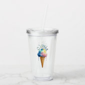 Eiscreme Acryltrinkbecher (Rückseite)