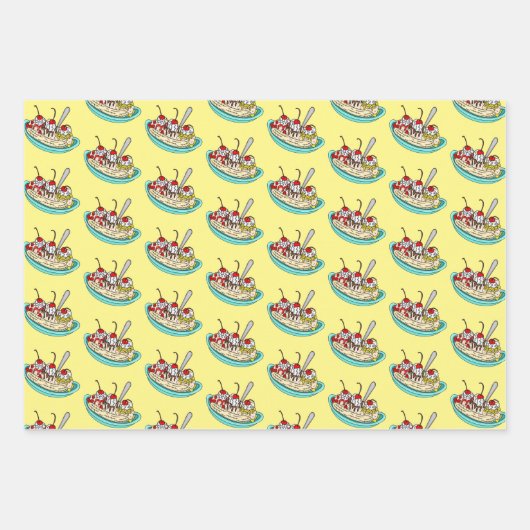 Eiscreme als Geburtstag Geschenkpapier Set (Vorderseite 2)