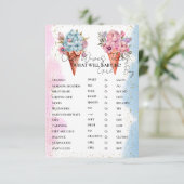 Eiscreme Alte Ehefrauen Alte Babyduschkarte Einladung (Stehend Vorderseite)