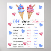 Eiscreme Alte Ehefrauen präsentieren Geschlechtero Poster (Vorne)