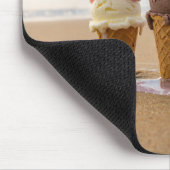 Eiscreme am Strand  Mousepad (Ecke)