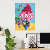 Eiscreme am Strand Poster (Heimbüro)