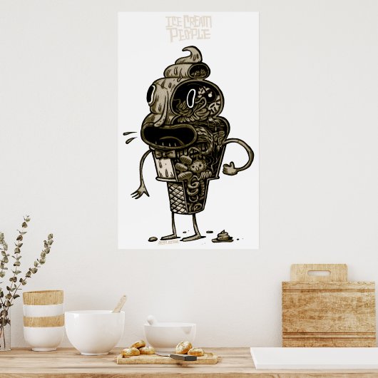 Eiscreme-Anatomie Poster (Küche)