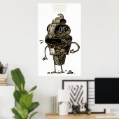 Eiscreme-Anatomie Poster (Heimbüro)