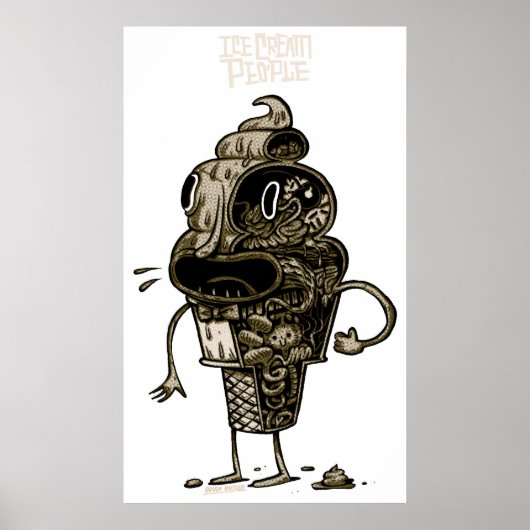 Eiscreme-Anatomie Poster (Vorne)