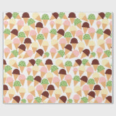 Eiscreme-Aromen Geschenkpapier (Flach)
