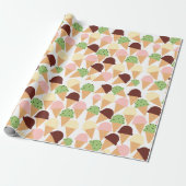 Eiscreme-Aromen Geschenkpapier (Ungerollt)